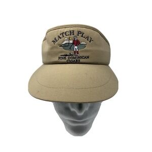 VTG MATCH PLAY Fine Dominican Cigars Visor Cap  Brown